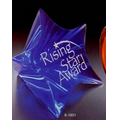 5"x4-1/8"x4-1/2" Acrylic Tinted Elongated Star Award